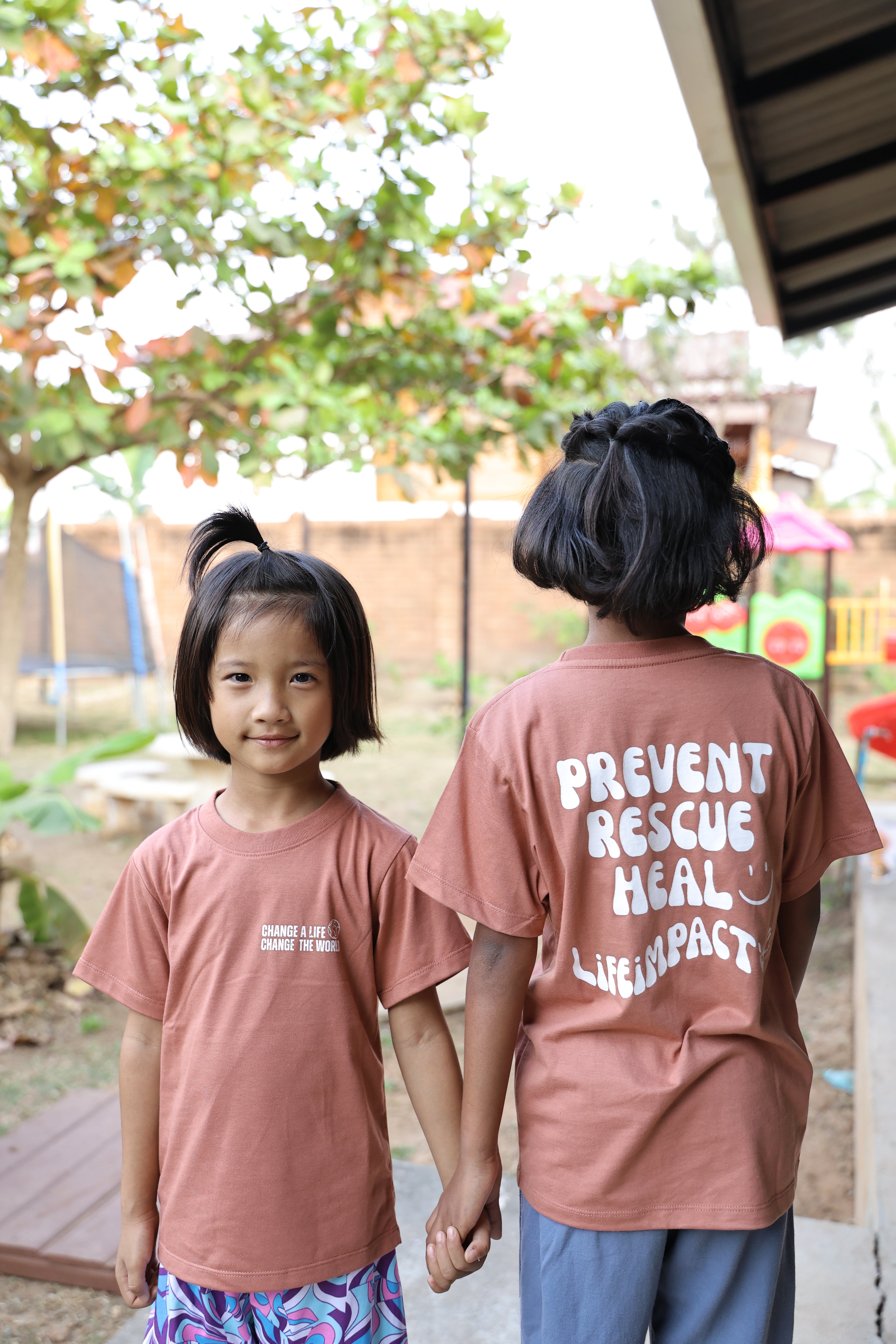 Children's PRH Bubble Letter Shirt - Rose Gold