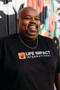 Life Impact Logo Crew Neck - Black NEW